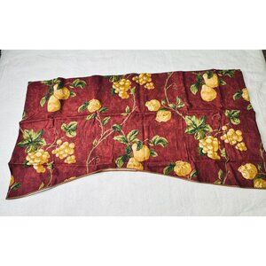 NEW Waverly Home Classics Buckingham Valance 80" X 15" Chianti Red Mistral